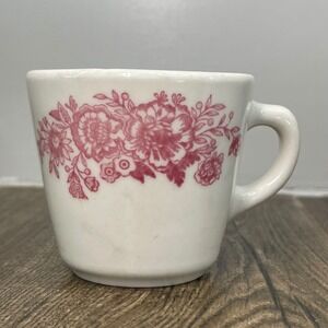Homer Laughlin Best China Floral Cup Pink Floral Vintage Kitchenware Mug